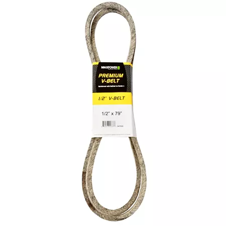 Premium 0.5" x 79" MaxPower Belt Reinforced with Kevlar Fiber Cords Mower Belts