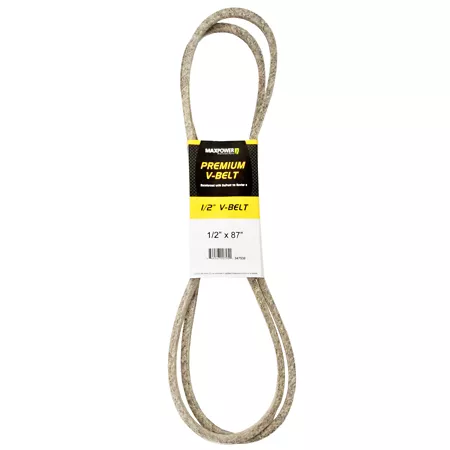 Premium 0.5" x 87" MaxPower Belt Reinforced with Kevlar Fiber Cords Mower Belts