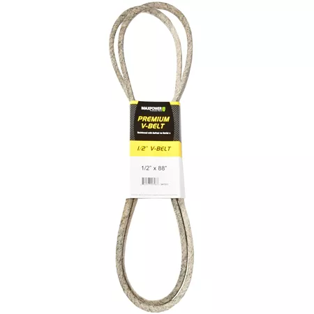 Premium 0.5" x 88" MaxPower Belt Reinforced with Kevlar Fiber Cords Mower Belts