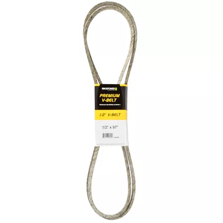 Premium 0.5" x 97" MaxPower Belt reinforced with Kevlar fiber cords Mower Belts