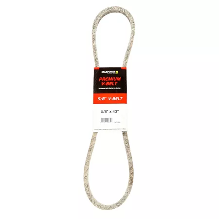 Premium 0.63" x 43" MaxPower Belt reinforced with Kevlar fiber cords Mower Belts