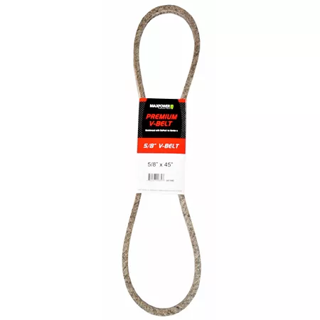 Premium 0.63" x 45" MaxPower Belt reinforced with Kevlar fiber cords Mower Belts