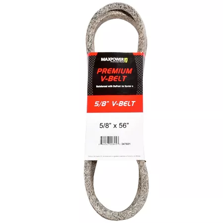 Premium 0.63" x 56" MaxPower Belt reinforced with Kevlar fiber cords Mower Belts