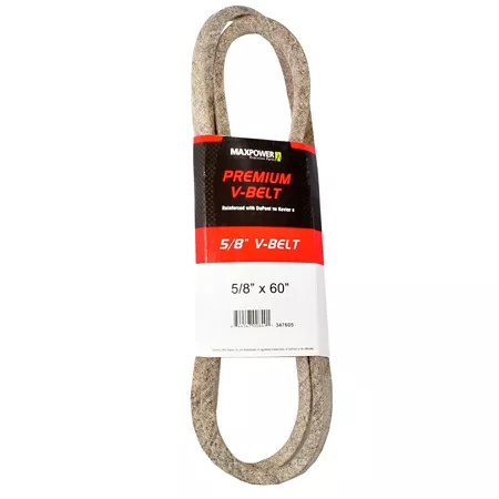 Premium 0.63" x 60" MaxPower Belt Reinforced with Kevlar Fiber Cords Mower Belts