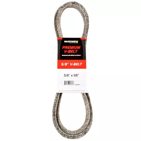 Premium 0.63" x 68" MaxPower Belt reinforced with Kevlar fiber cords Mower Belts