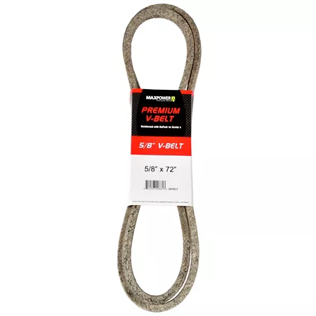 Premium 0.63" x 72" MaxPower Belt reinforced with Kevlar fiber cords Mower Belts