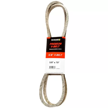 Premium 0.63" x 79" MaxPower Belt reinforced with Kevlar fiber cords Mower Belts