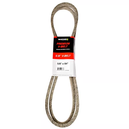 Premium 0.63" x 84" MaxPower Belt reinforced with Kevlar fiber cords Mower Belts