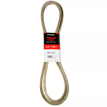 Premium 0.63" x 97" MaxPower Belt reinforced with Kevlar fiber cords Mower Belts