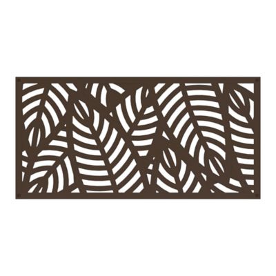 Barrette Outdoor Living 2 ft. x 4 ft. Decorative Screen Panel, Sanibel Umber