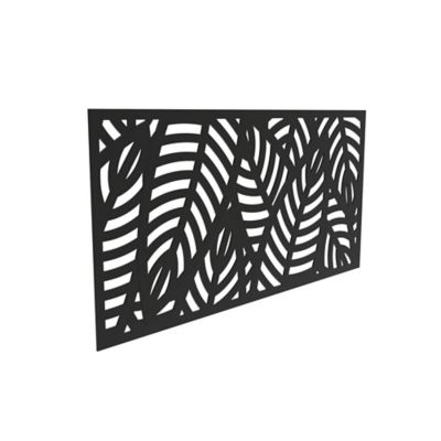 Image showing  3 ft. x 6 ft. Decorative Screen Panel, Sanibel Black