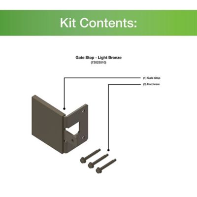 Image showing  Gate Stop, Light Bronze, 73025510