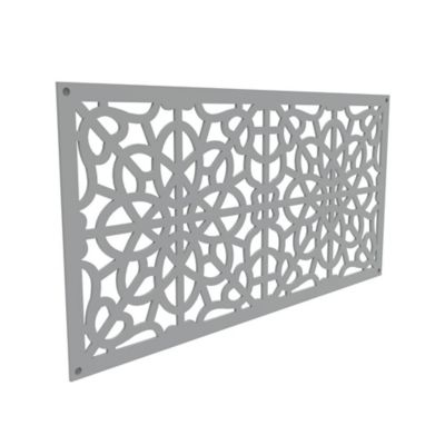 Image showing  2 ft. x 4 ft. Decorative Screen Panel, Fretwork Gray