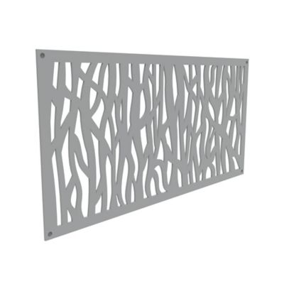 Image showing  2 ft. x 4 ft. Decorative Screen Panel, Sprig Gray