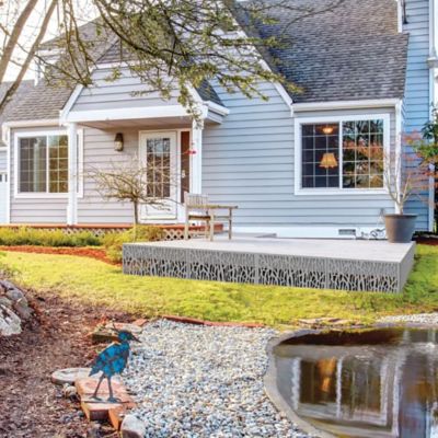 Image showing  2 ft. x 4 ft. Decorative Screen Panel, Sprig Gray