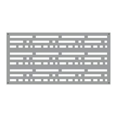 Barrette Outdoor Living 2 ft. x 4 ft. Decorative Screen Panel, Morse Gray