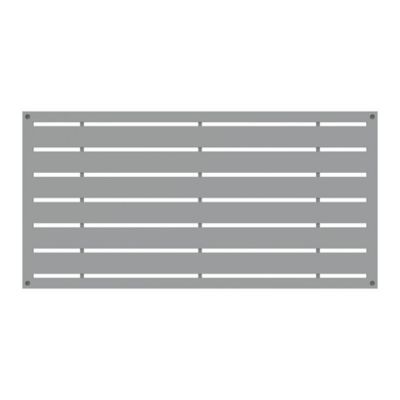 Barrette Outdoor Living 2 ft. x 4 ft. Decorative Screen Panel, Boardwalk Gray