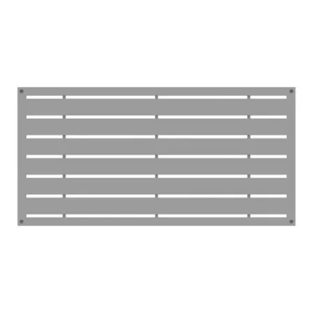 Barrette Outdoor Living Decorative Screen Panel 2 ft x 4 ft Boardwalk Gray Garden Fencing