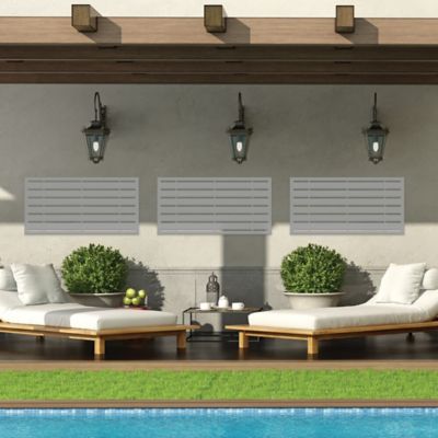 Image showing  2 ft. x 4 ft. Decorative Screen Panel, Boardwalk Gray