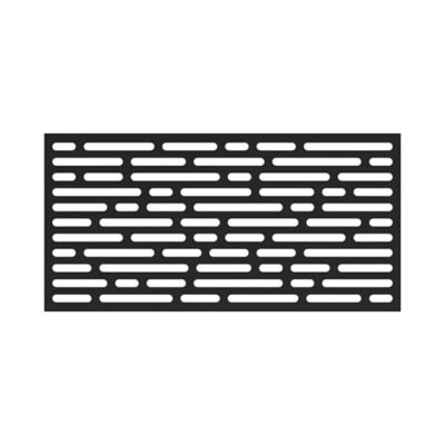 Barrette Outdoor Living 3 ft. x 6 ft. Decorative Screen Panel, Optic Black