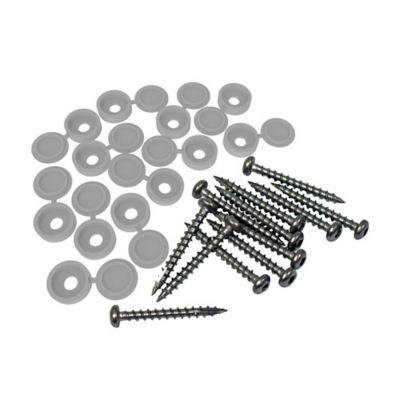 Barrette Outdoor Living Fastener Kit for Decorative Screen Panels, Gray