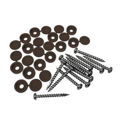 Barrette Outdoor Living Fastener Kit for Decorative Screen Panels, Umber