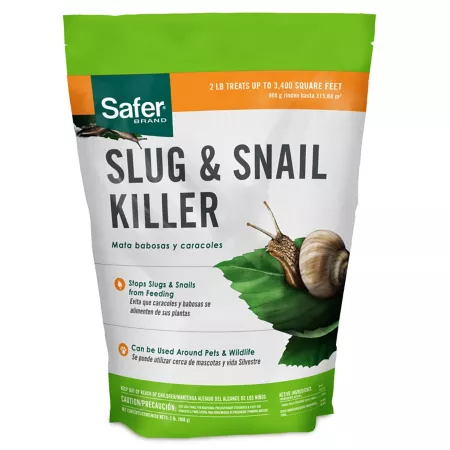 Safer Brand Slug and Snail Killer - 2 lb Lawn & Garden Insect Control