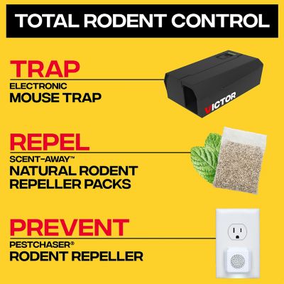 Image showing 5 th Victor Pest PestChaser Rodent Repellent with Nightlight, 6-Pack