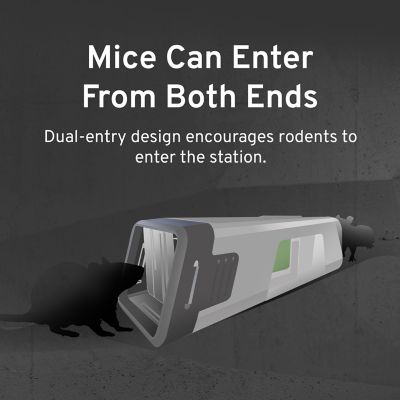 Image showing  15 oz. Fast-Kill Refillable Mouse Poison Bait Station, 20 Refills