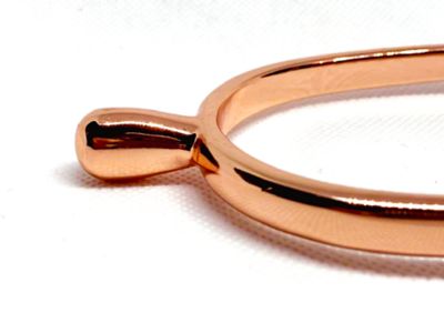 Image showing  Unisex English Spurs with Rounded Knob, Rose Gold