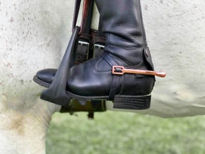 Image showing  Unisex English Spurs with Rounded Knob, Rose Gold