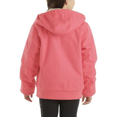 Image showing  Junior Girls' Canvas Full-Zip Hooded Insulated Jacket
