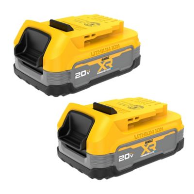 DeWALT 20V Max Powerstack Compact Batteries, 2-Pack