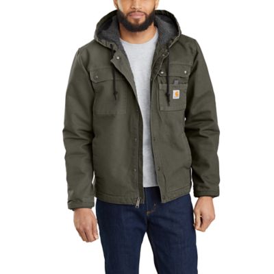 Image showing 1 th Carhartt Men's Washed Duck Bartlett Hooded Jacket
