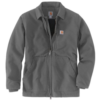 Image showing  Men's Washed Duck Sherpa-Lined Coat