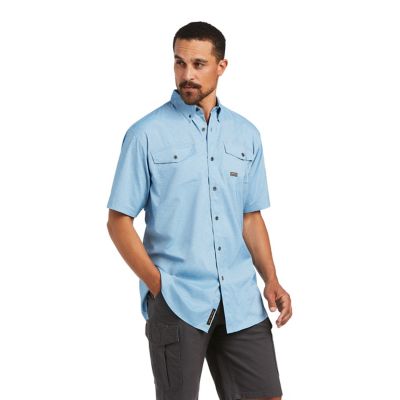 Ariat Men's Short-Sleeve Rebar Made Tough VentTEK DuraStretch Work Shirt