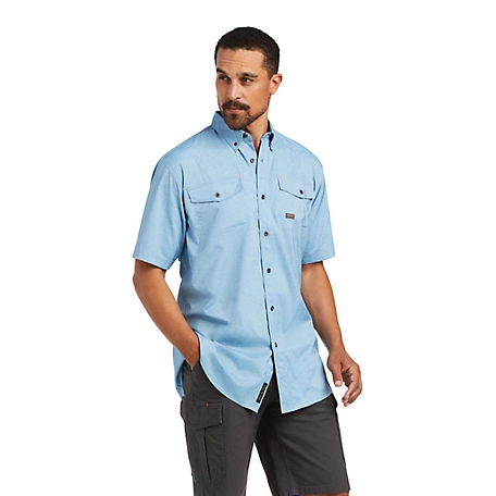 Ariat Men's Short-Sleeve Rebar Made Tough VentTEK DuraStretch Work Shirt