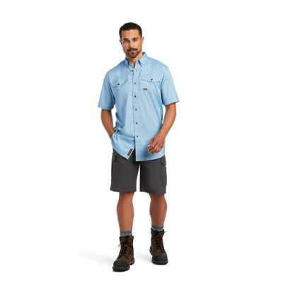 Image showing  Men's Short-Sleeve Rebar Made Tough VentTEK DuraStretch Work Shirt