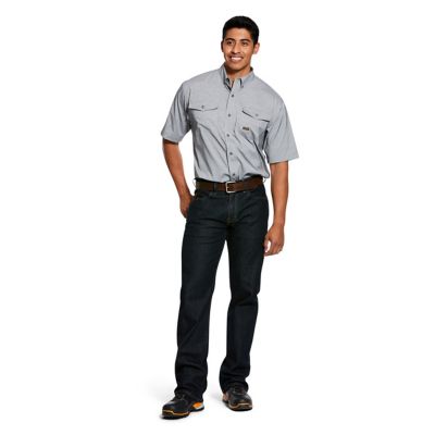 Image showing  Men's Short-Sleeve Rebar Made Tough VentTEK DuraStretch Work Shirt