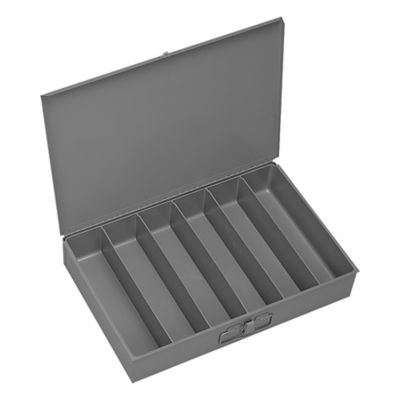 Durham MFG Large Vertical Steel Compartment Box, 6 Compartments