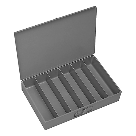 Durham MFG Large Vertical Steel Compartment Box, 6 Compartments