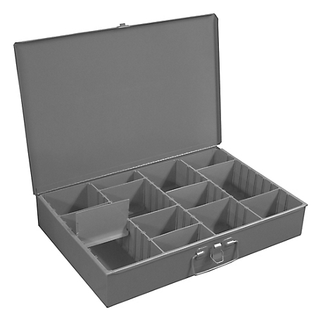 Durham MFG Large Steel Adjustable-Opening Vertical Compartment Box