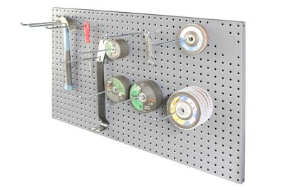 Image showing  Pegboard Panel, Wall Mountable, Gray, 915-95