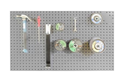 Image showing  Pegboard Panel, Wall Mountable, Gray, 915-95