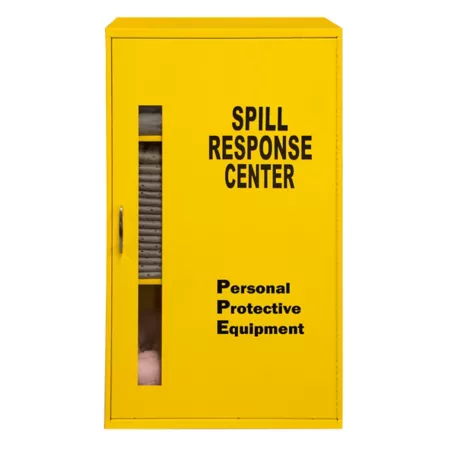 Durham MFG Spill Control/Respirator Cabinet Yellow Mounted Garage Cabinets