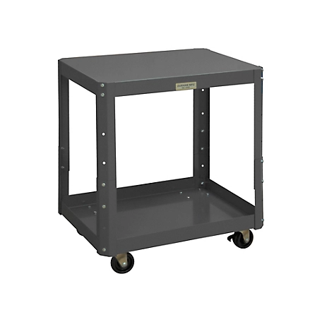 Durham MFG Adjustable-Height Mobile Machine Table Workbench, 18 in. x 24 in. x 28 in.