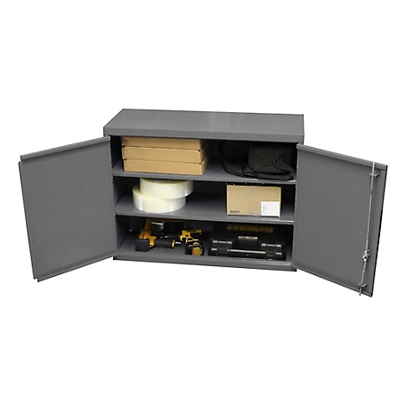 Durham MFG Wall-Mount Secure Storage Cabinet with 3 Shelves