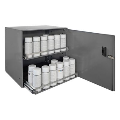 Image showing  2-Shelf Aerosol Cabinet, 15-15/16 in. x 20-5/16 in. x 21-7/8 in., Gray