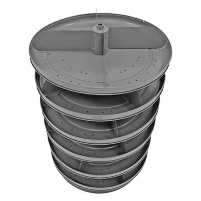 Image showing  6-Shelf 360 lb. Capacity Revolving Rotabin