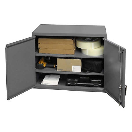 Durham MFG Wall Mounted Secure Cabinet, 3 Shelves